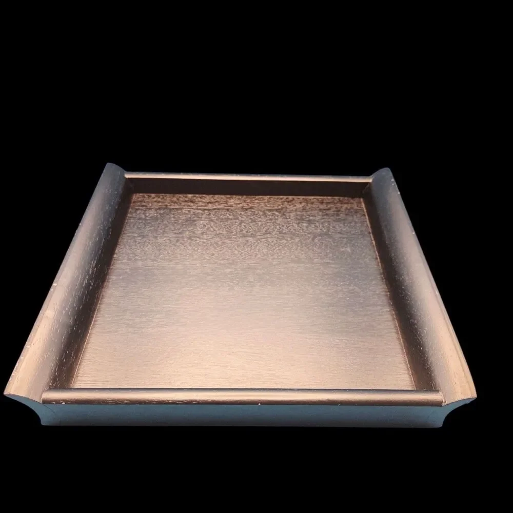Crate & Barrel 5-Piece Appetizer Serving Set Wood Tray Porcelain Bowls